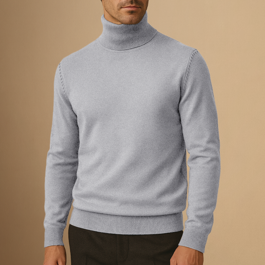 Vellison | Turtleneck Knit Pullover