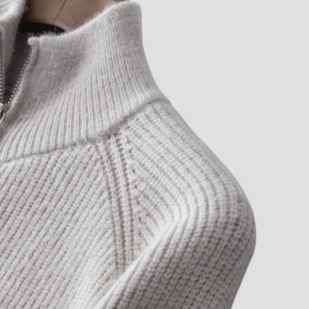 Vellison | Smart Knit Zip Cardigan