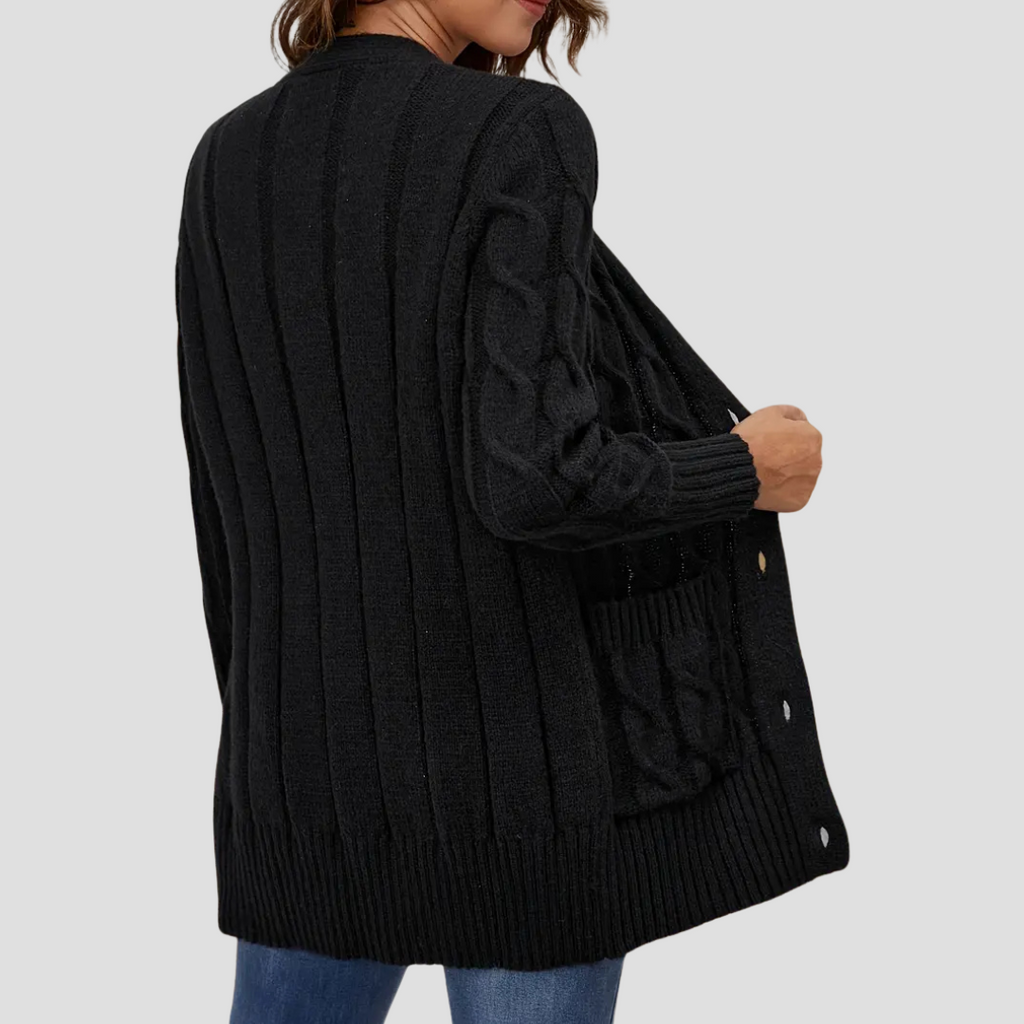 Vellison | Cable Knit Cardigan