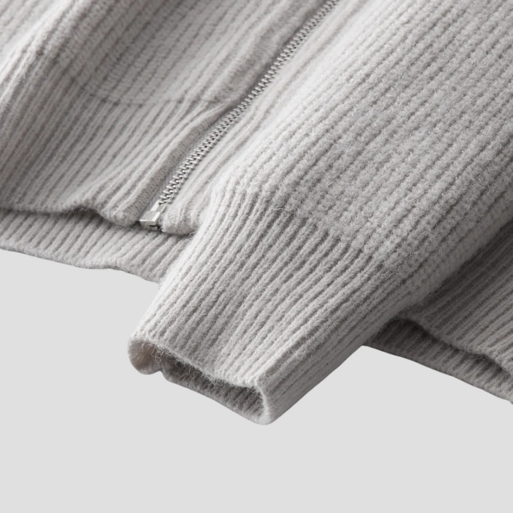 Vellison | Smart Knit Zip Cardigan