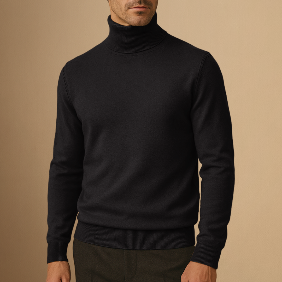 Vellison | Turtleneck Knit Pullover