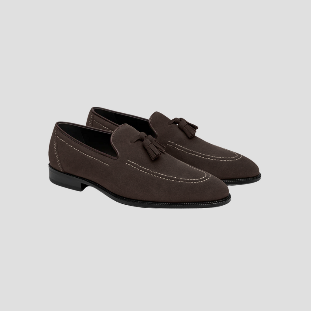 Vellison | Suede Tassel Loafers
