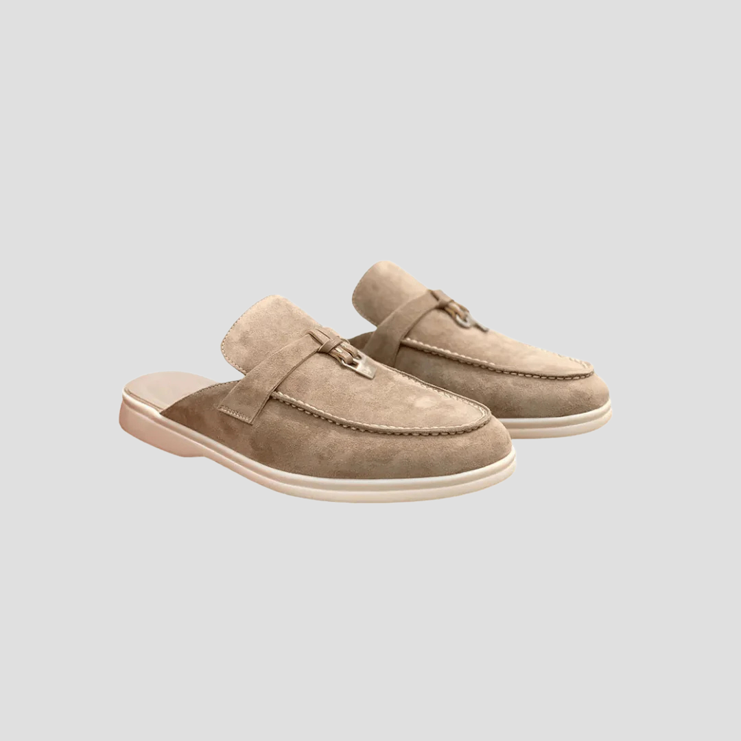 Vellison | Suede Mule Loafers