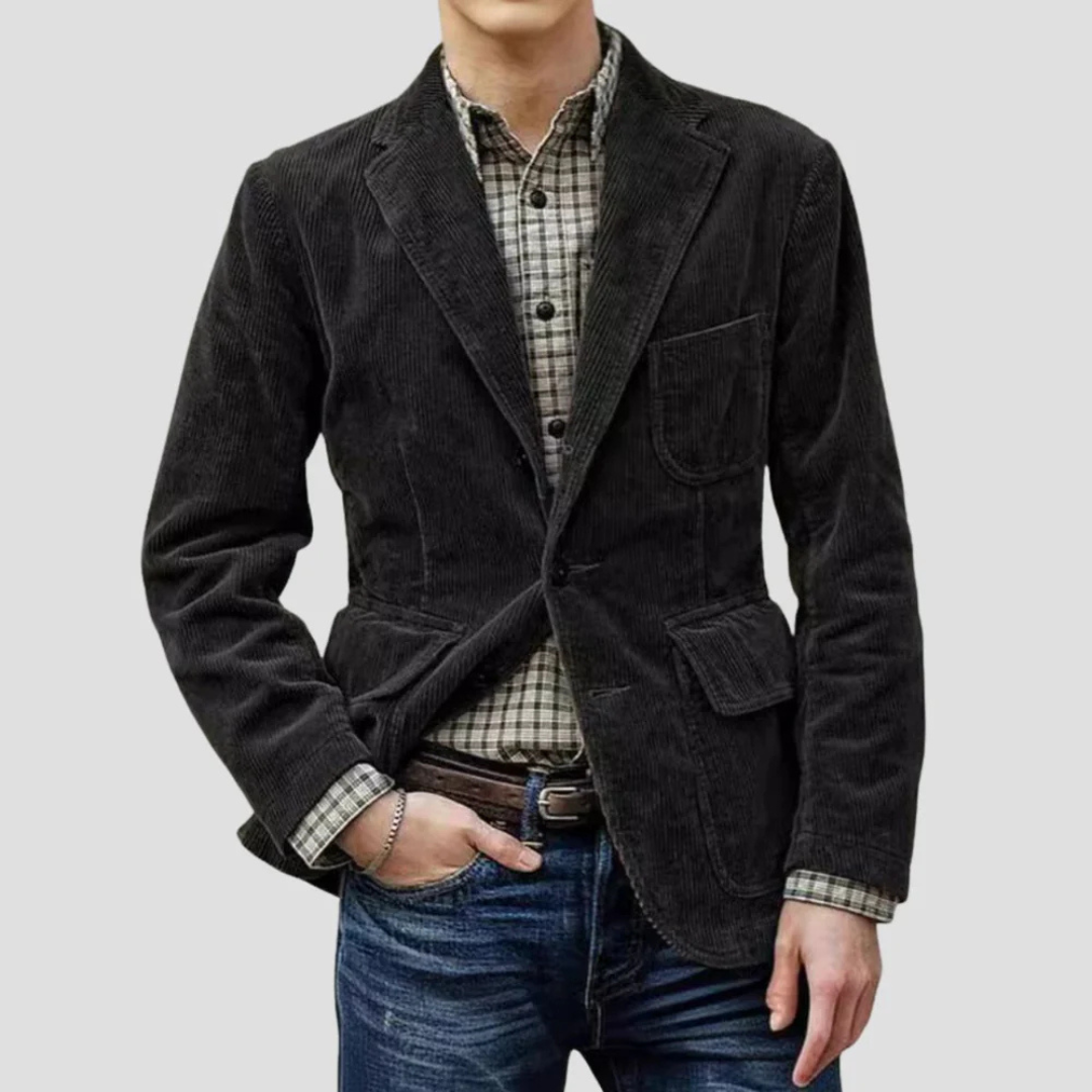 Vellison | Textured Corduroy Blazer
