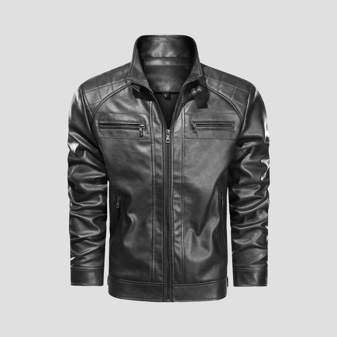 Vellison | Leather Biker Jacket