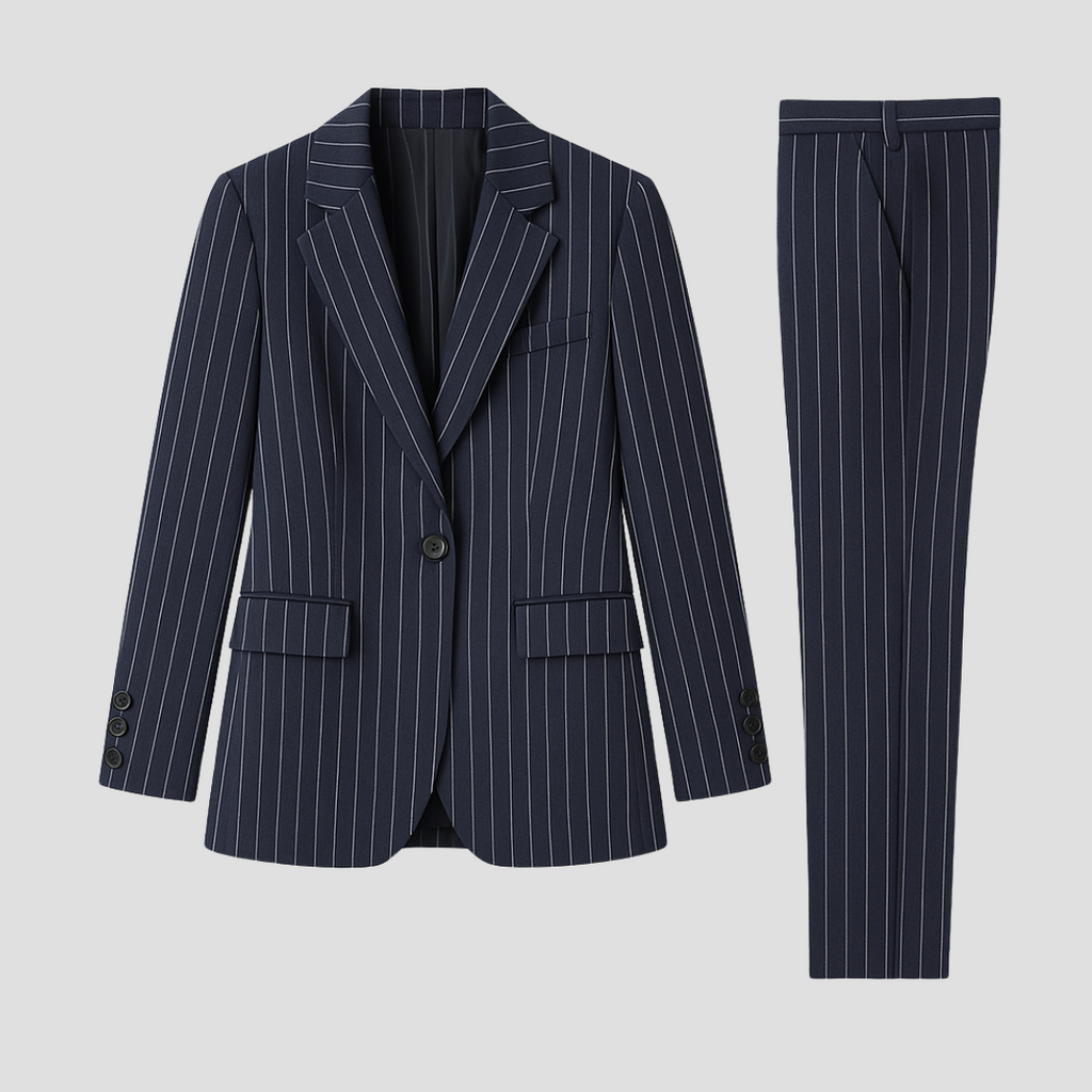 Vellison | Pinstripe Suit Set