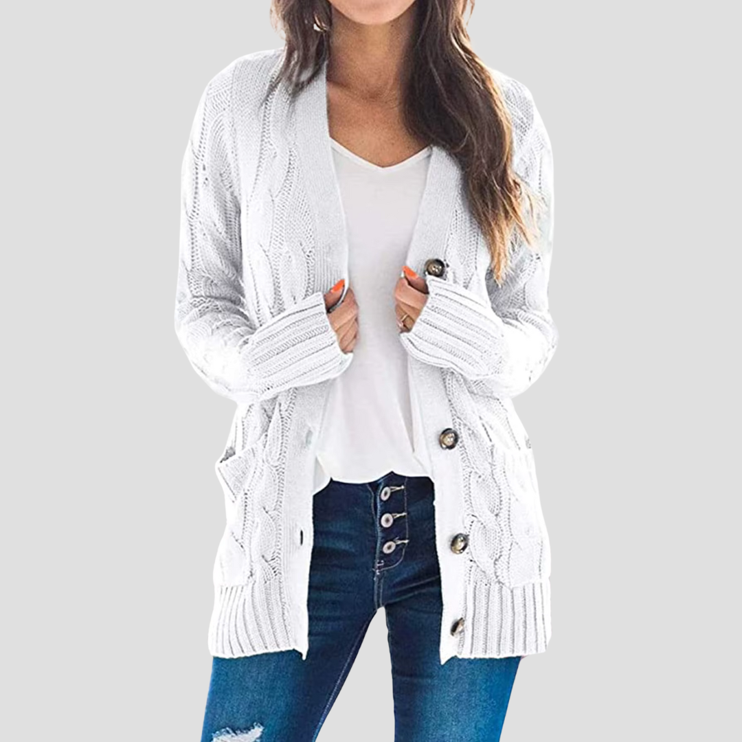 Vellison | Cable Knit Cardigan