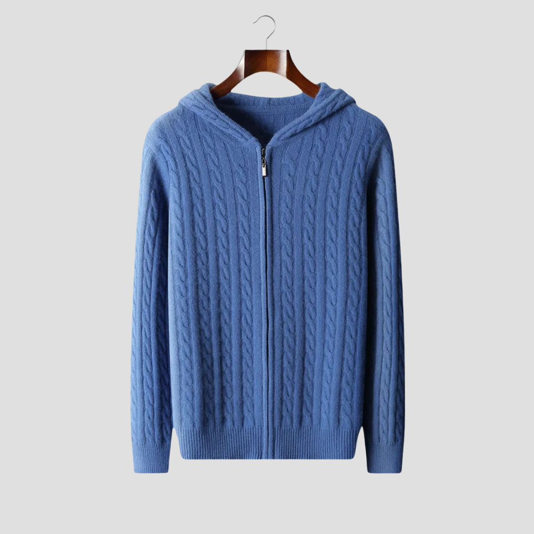 Vellison | Cashmere Hooded Cardigan