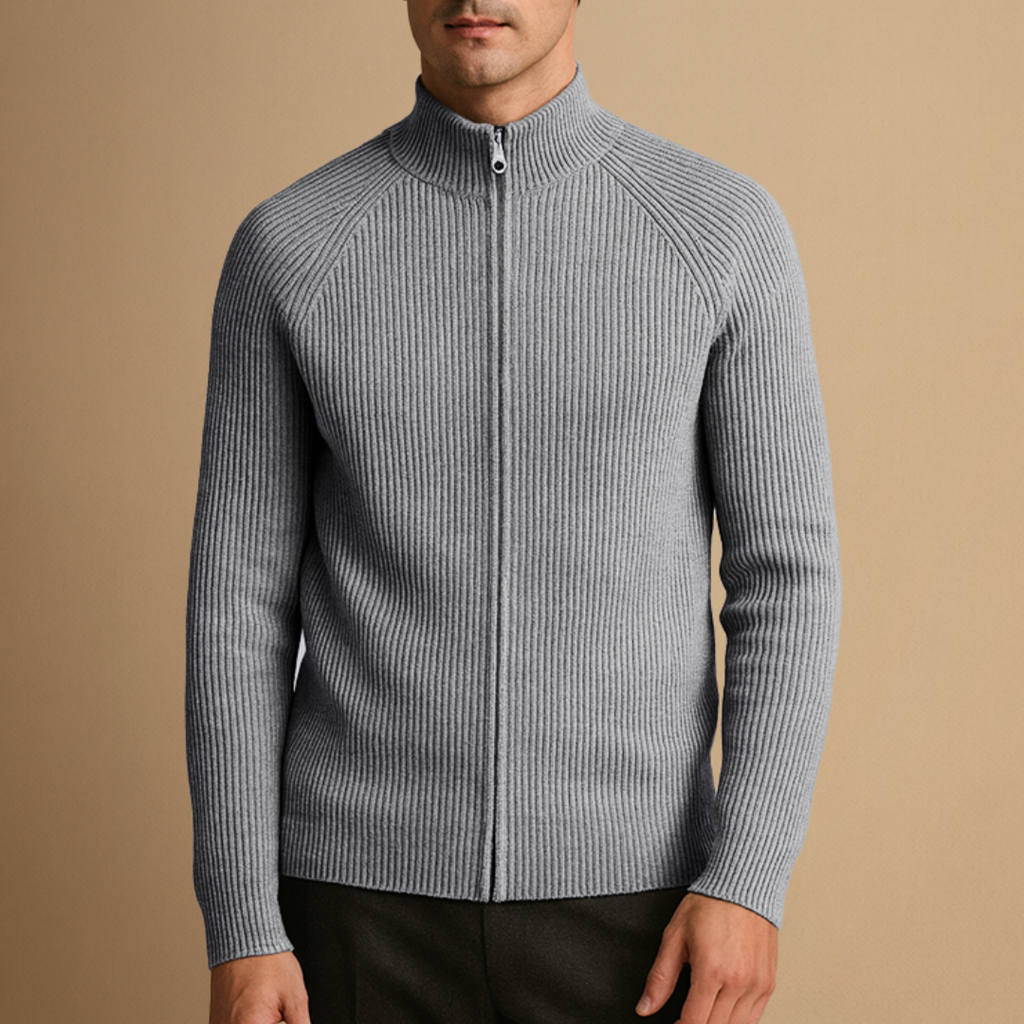 Vellison | Smart Knit Zip Cardigan