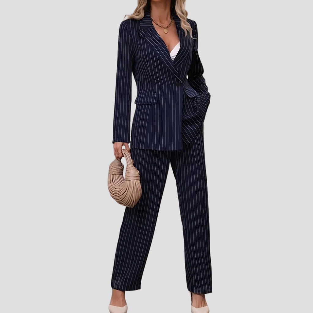 Vellison | Pinstripe Suit Set
