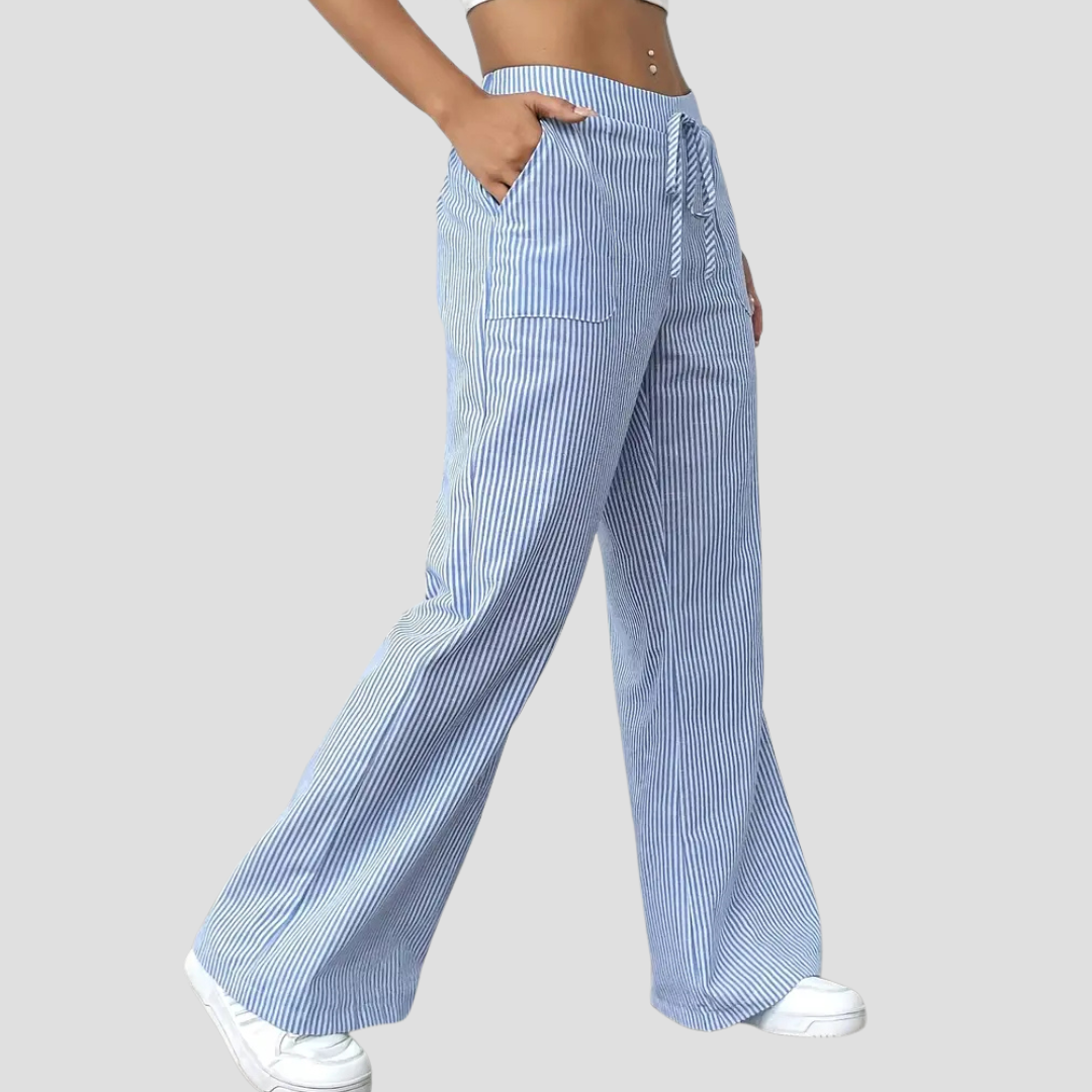 Vellison | Relaxed Striped Trousers