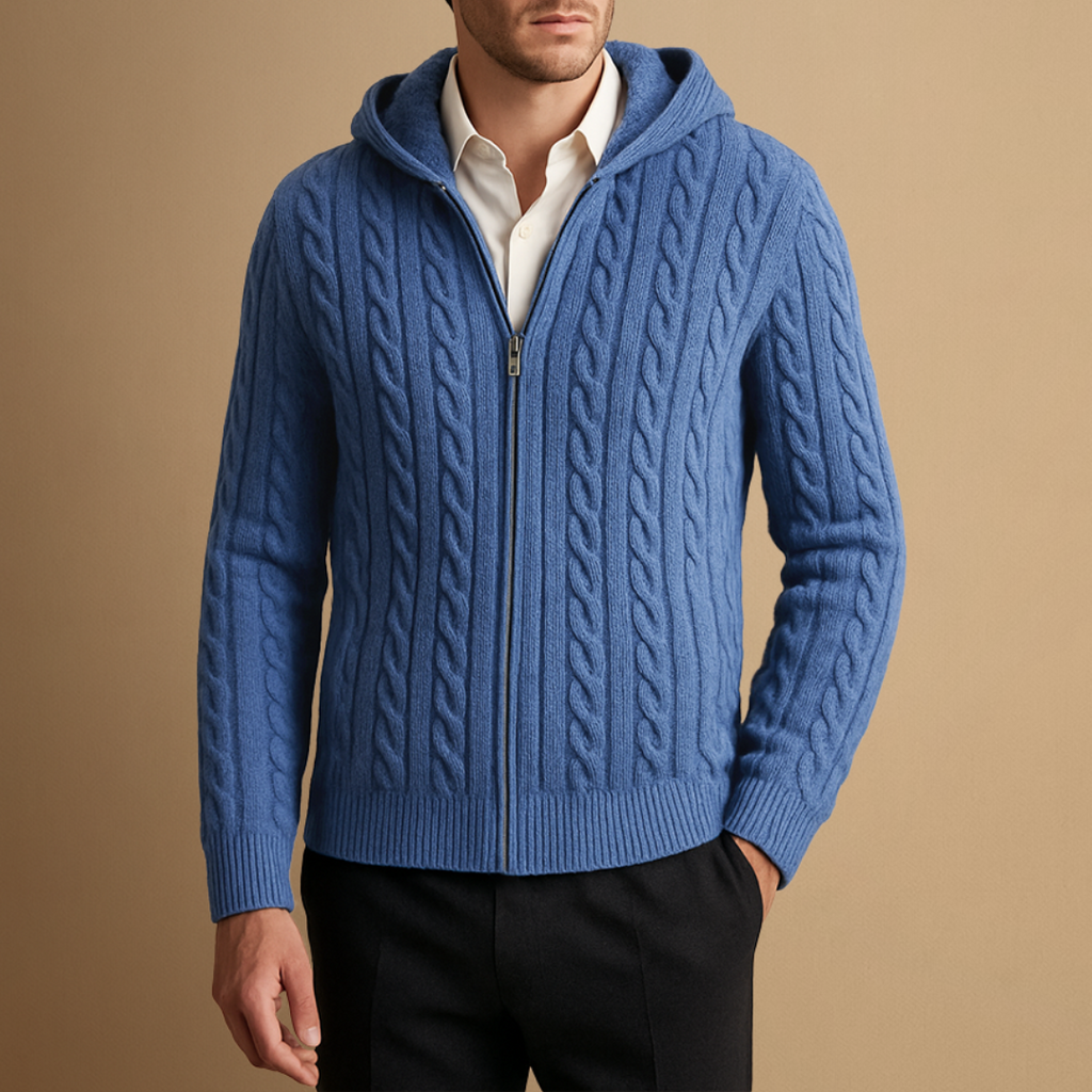 Vellison | Cashmere Hooded Cardigan