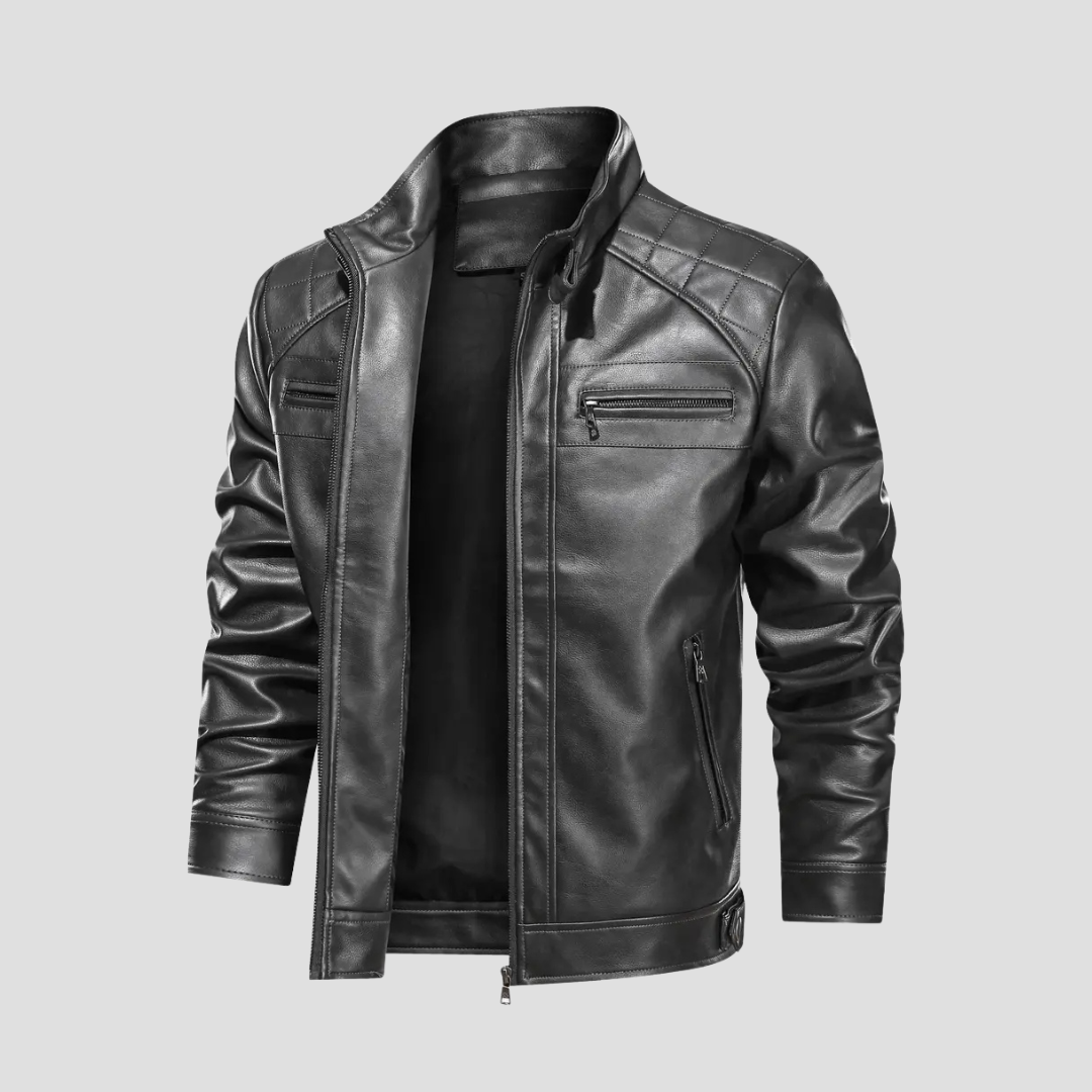 Vellison | Leather Biker Jacket