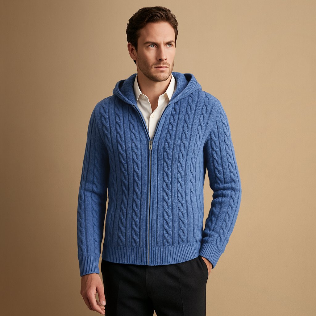 Vellison | Cashmere Hooded Cardigan