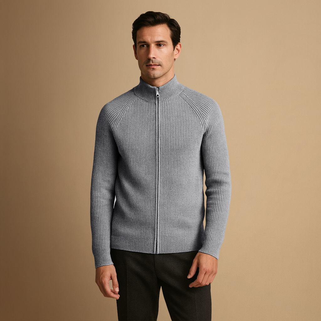 Vellison | Smart Knit Zip Cardigan