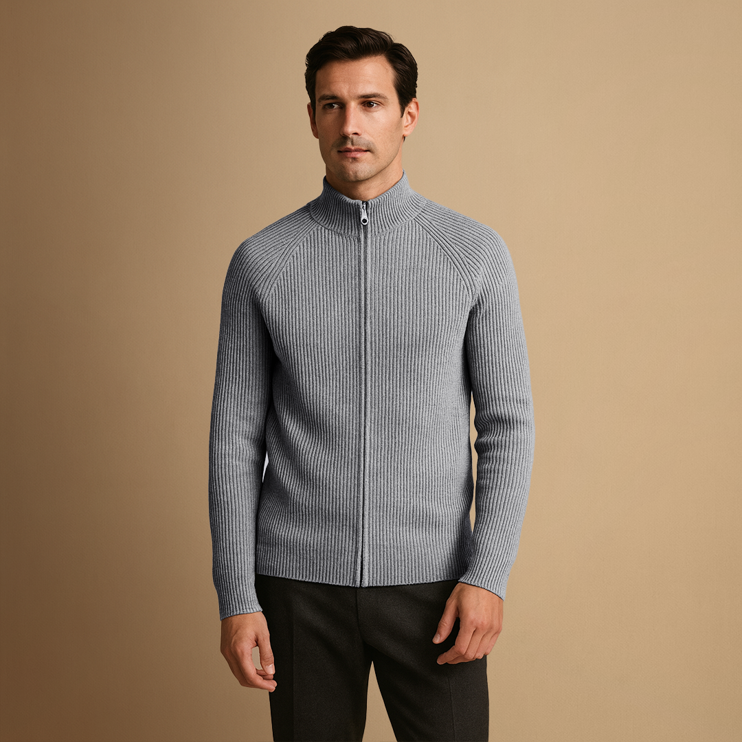 Vellison | Smart Knit Zip Cardigan
