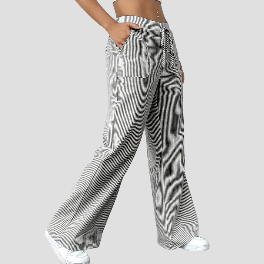 Vellison | Relaxed Striped Trousers