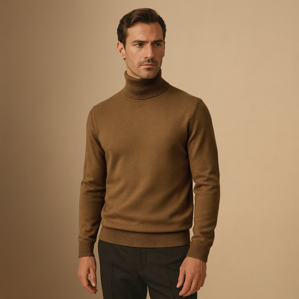 Vellison | Turtleneck Knit Pullover