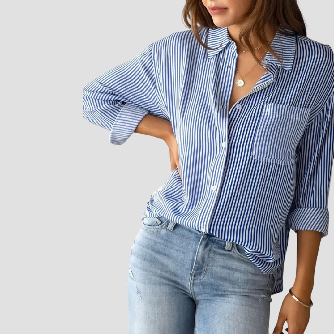 Vellison | Striped Blouse