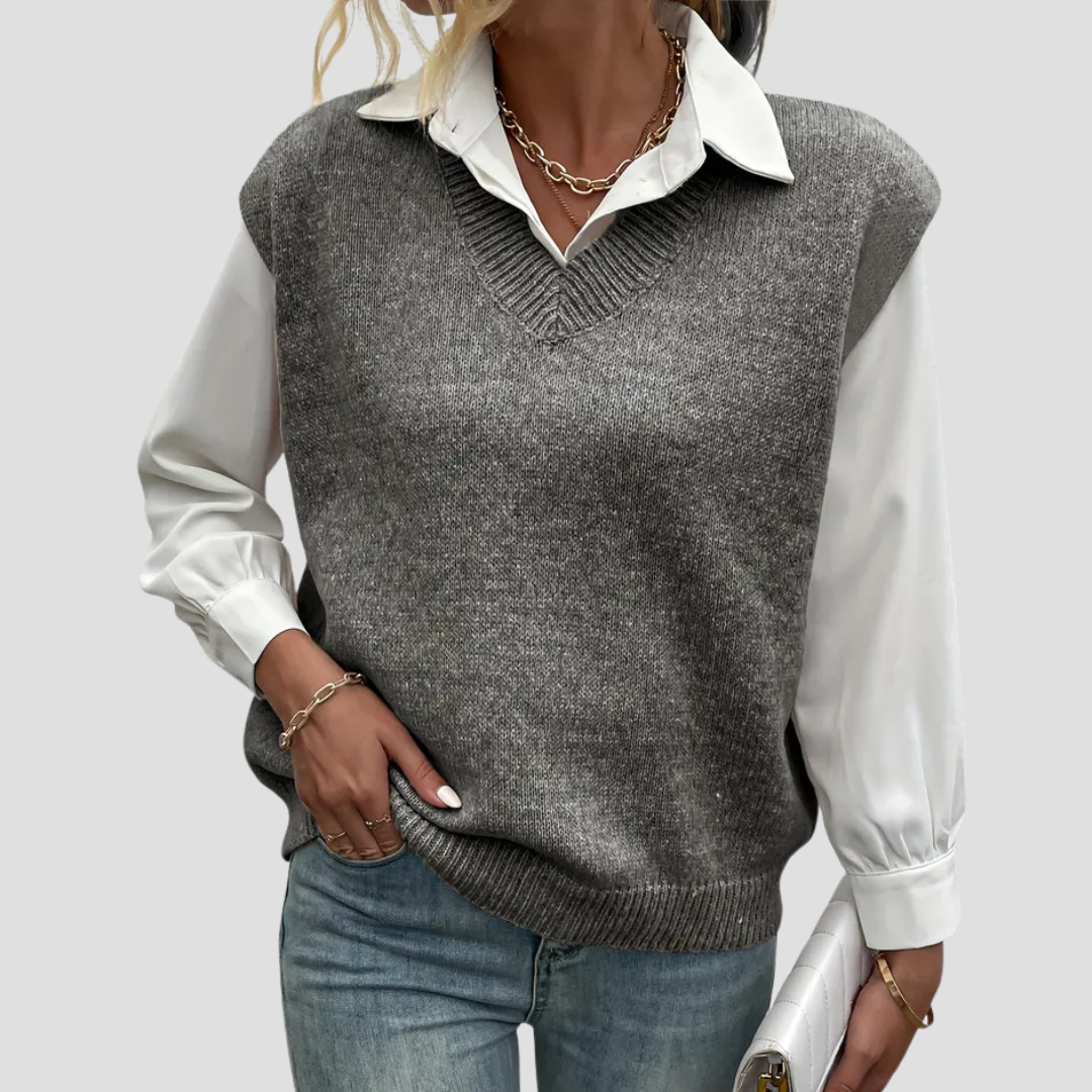 Vellison | V-Neck Knit Vest