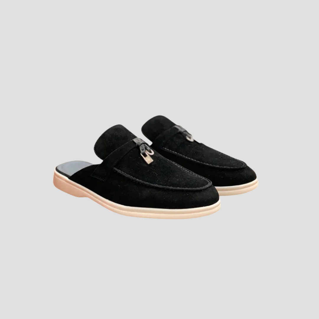Vellison | Suede Mule Loafers