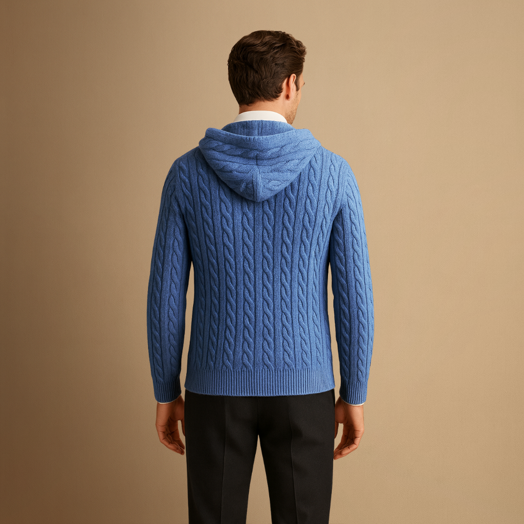 Vellison | Cashmere Hooded Cardigan