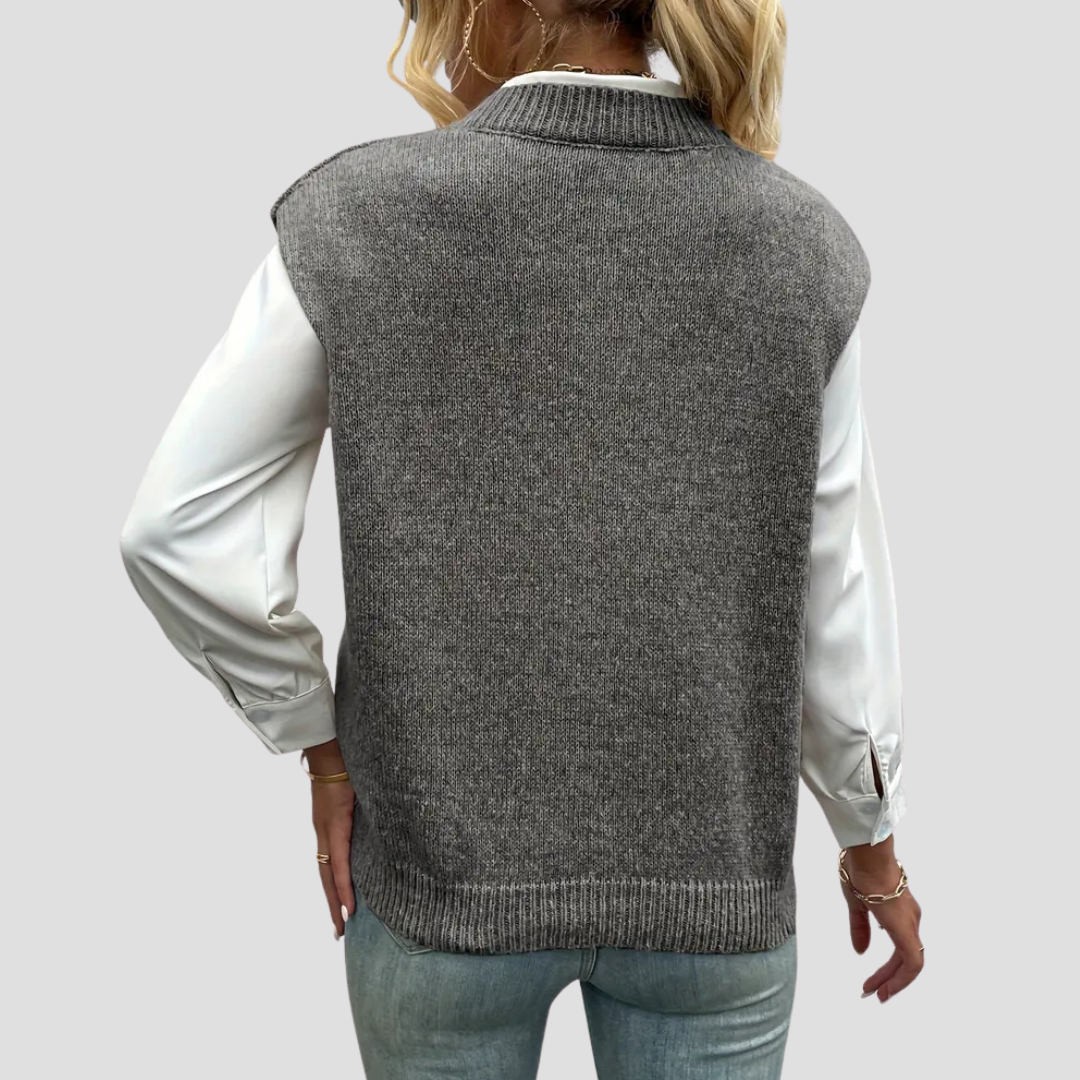 Vellison | V-Neck Knit Vest