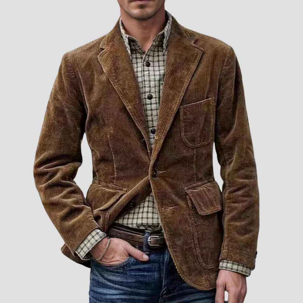 Vellison | Textured Corduroy Blazer