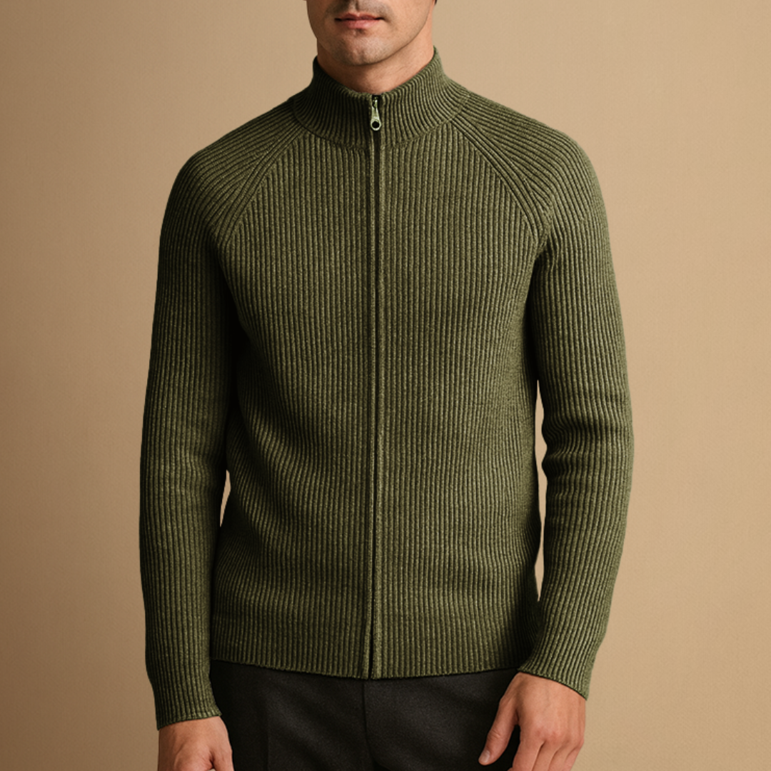 Vellison | Smart Knit Zip Cardigan