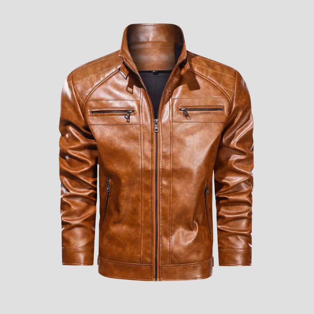 Vellison | Leather Biker Jacket