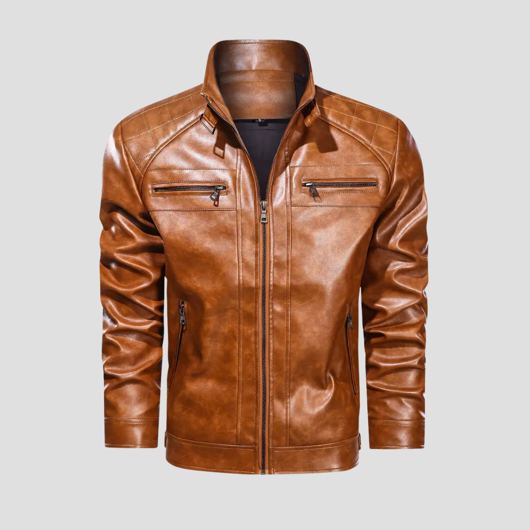 Vellison | Leather Biker Jacket