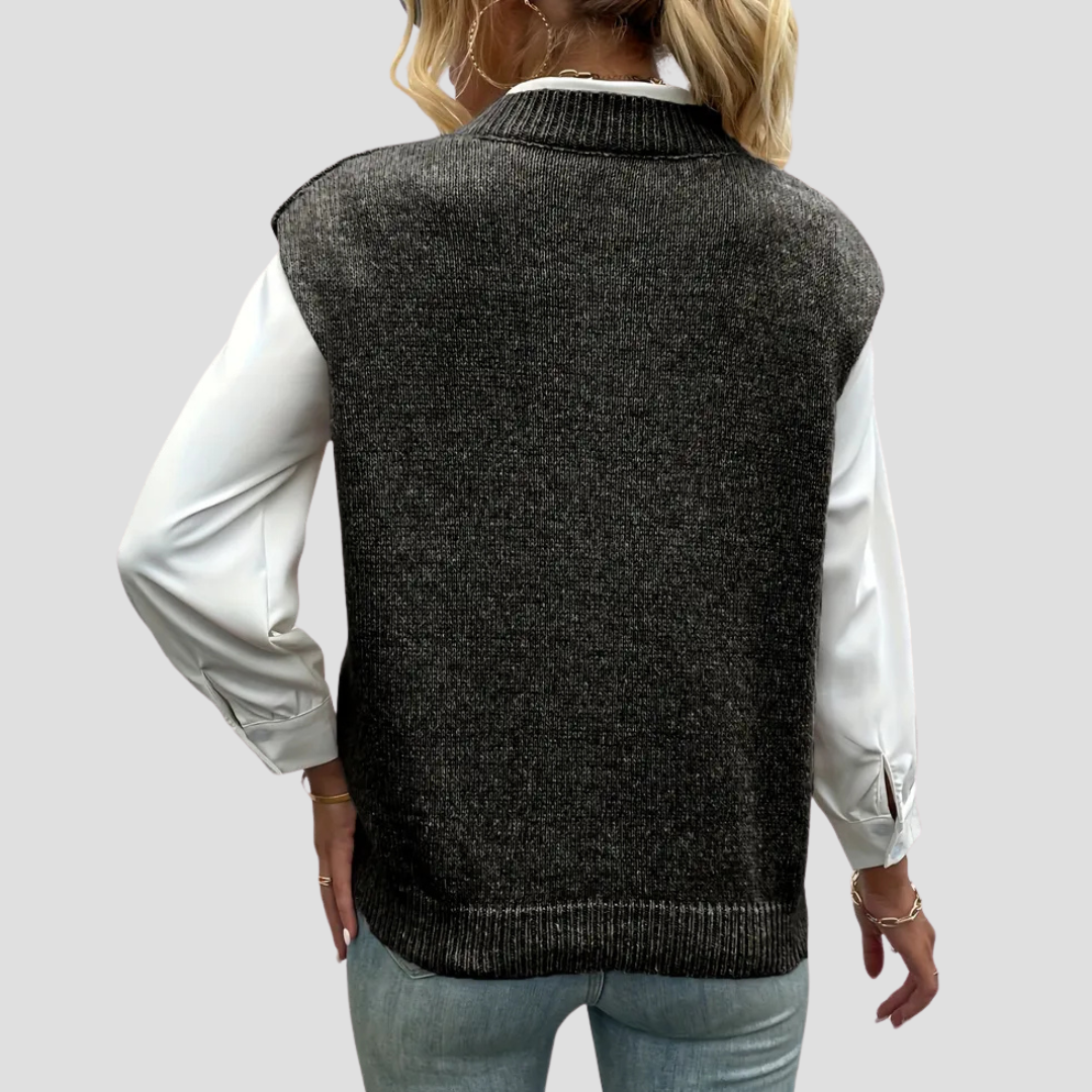 Vellison | V-Neck Knit Vest
