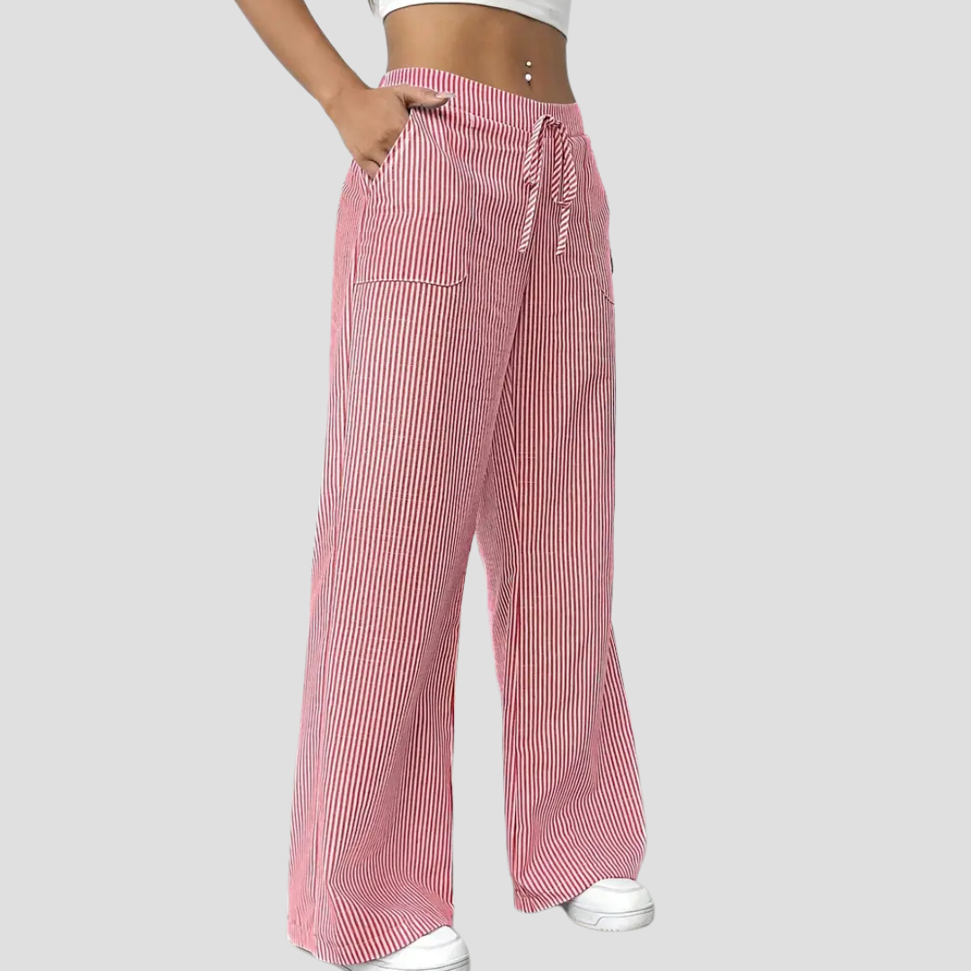 Vellison | Relaxed Striped Trousers