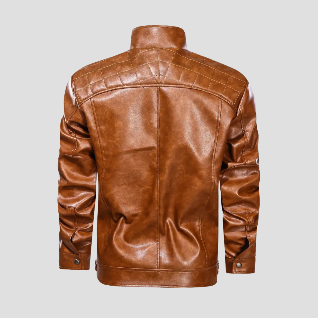 Vellison | Leather Biker Jacket