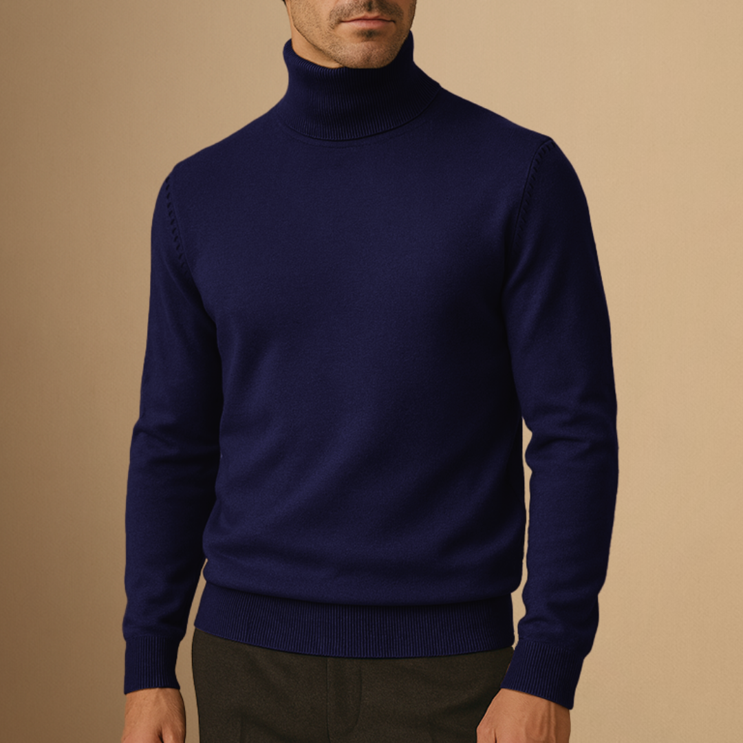 Vellison | Turtleneck Knit Pullover