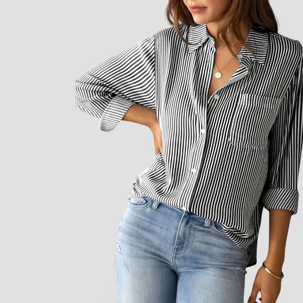 Vellison | Striped Blouse