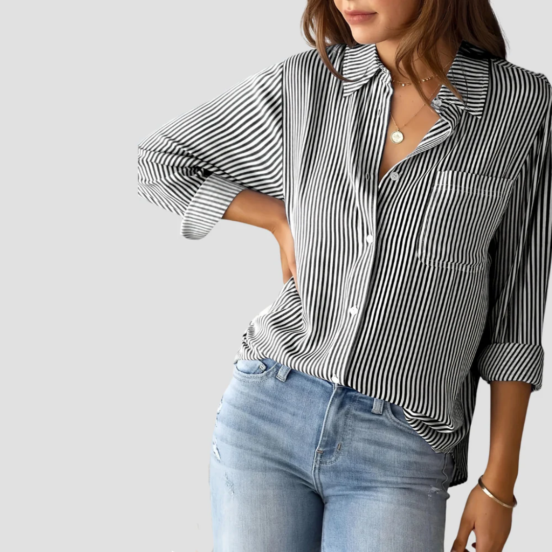 Vellison | Striped Blouse