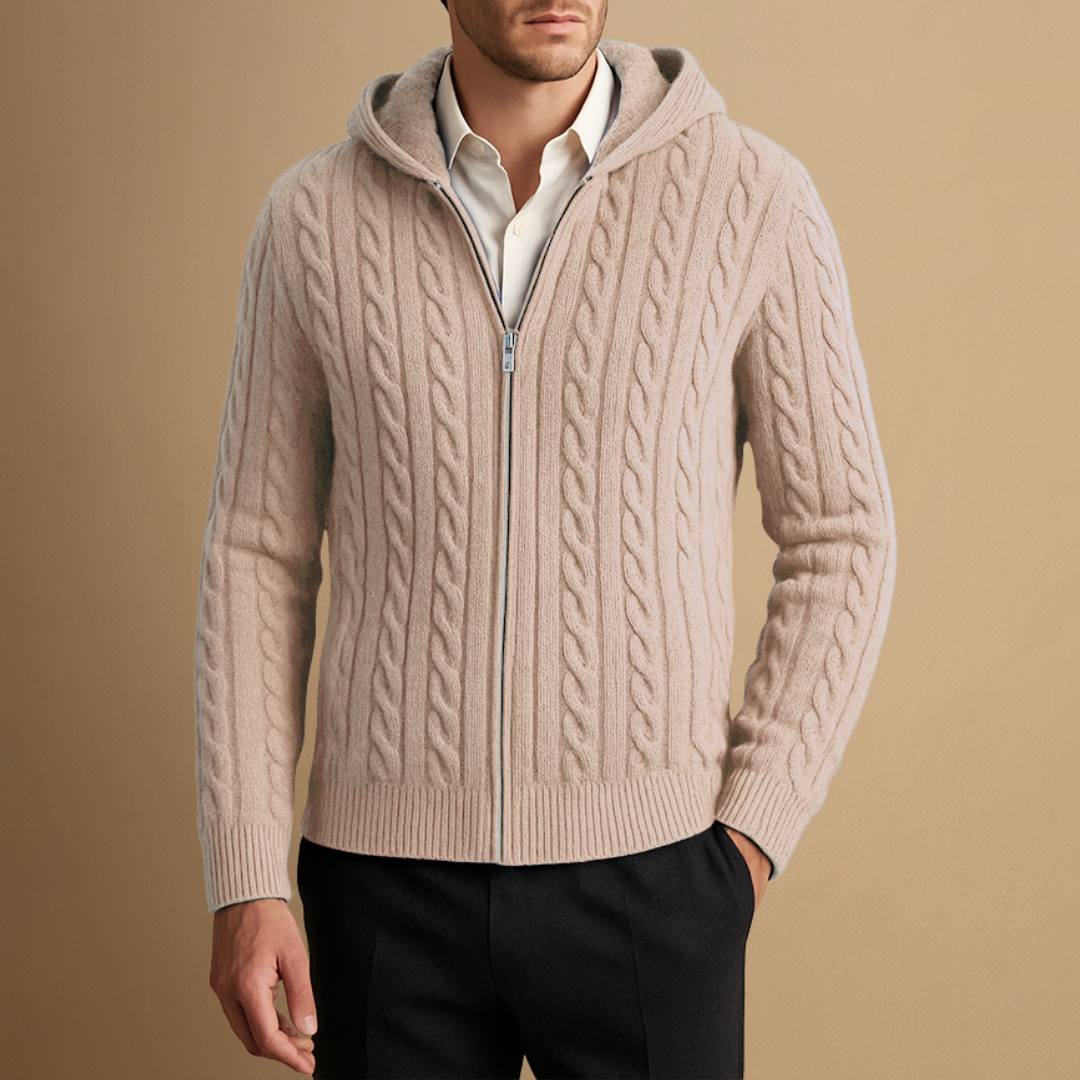 Vellison | Cashmere Hooded Cardigan