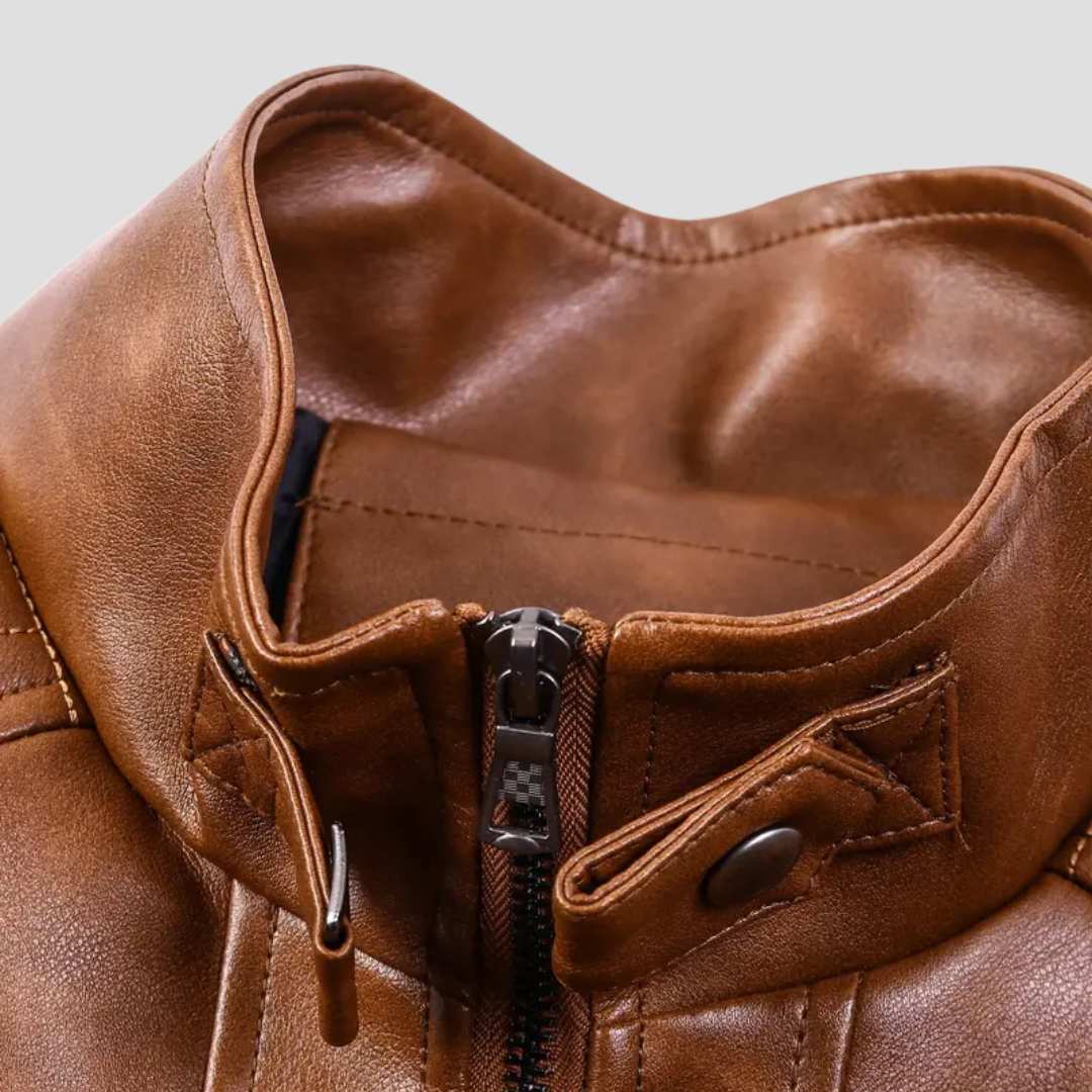 Vellison | Leather Biker Jacket