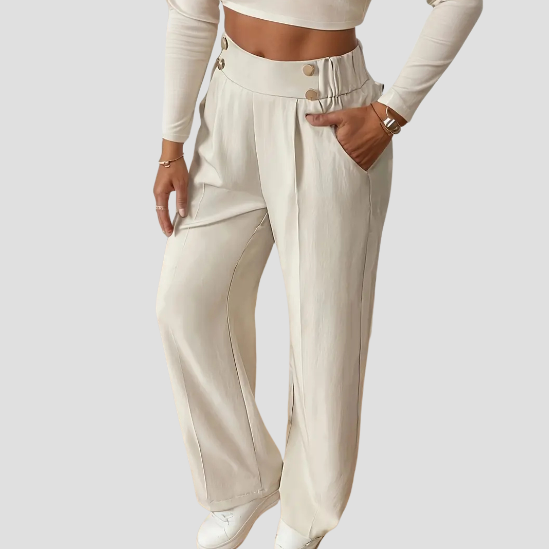 Vellison | Elegant High-Waisted Trouser