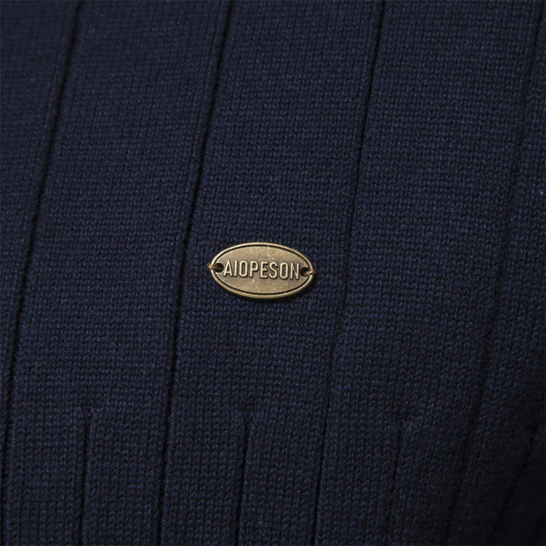 Vellison | Ribbed Quarter Zip Jumper