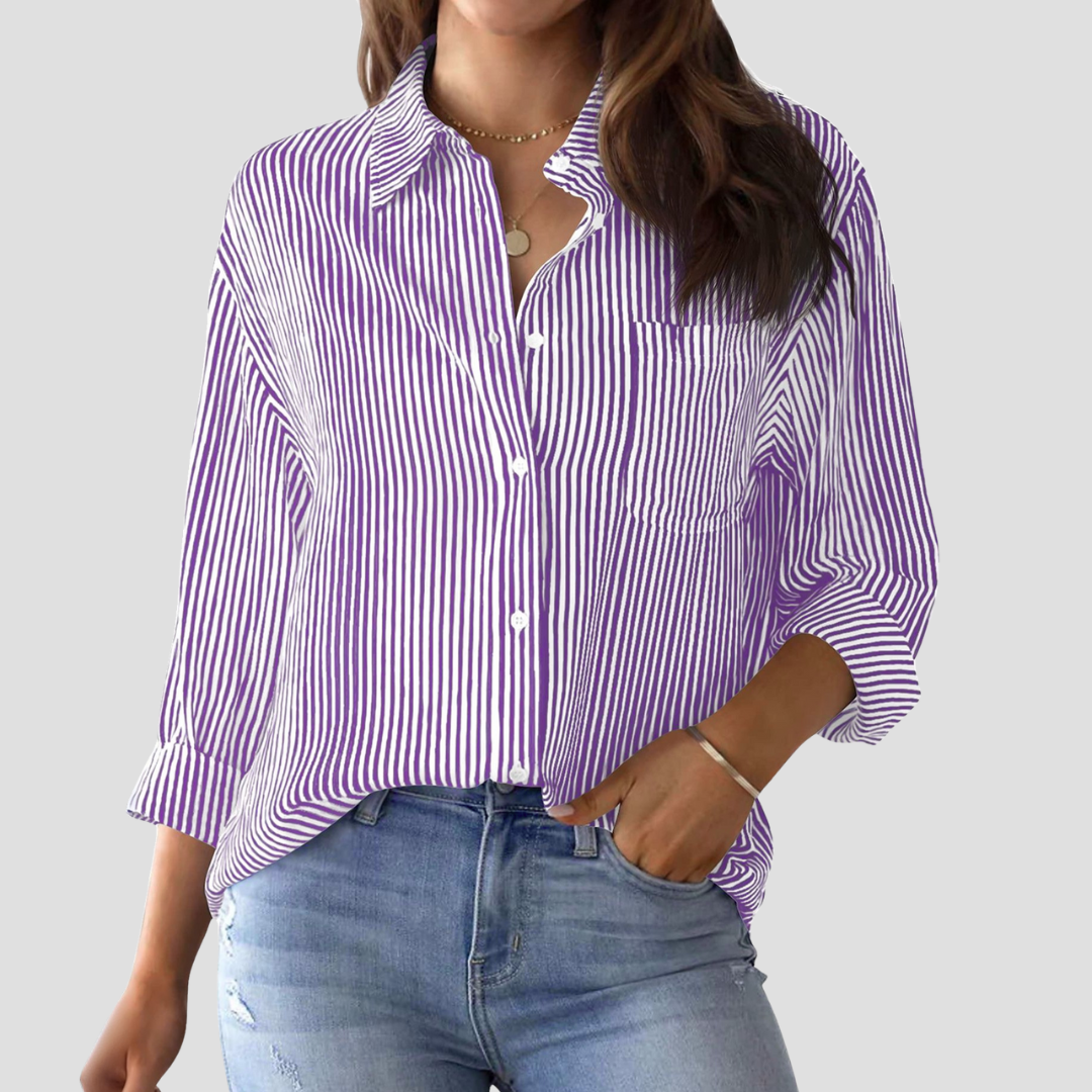 Vellison | Striped Blouse