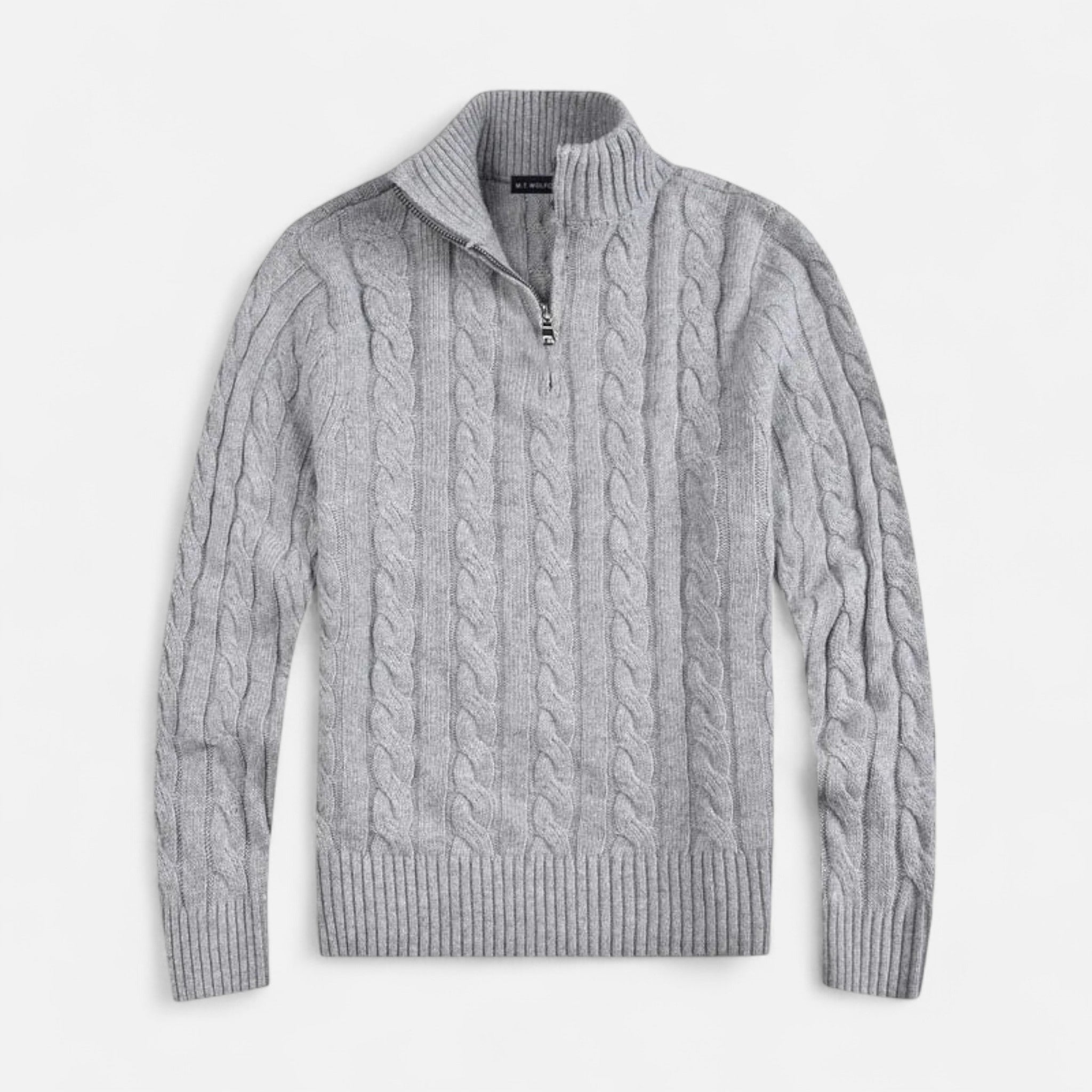 Vellison | Men’s Old Money Sweater – Timeless Half-Zip Classic