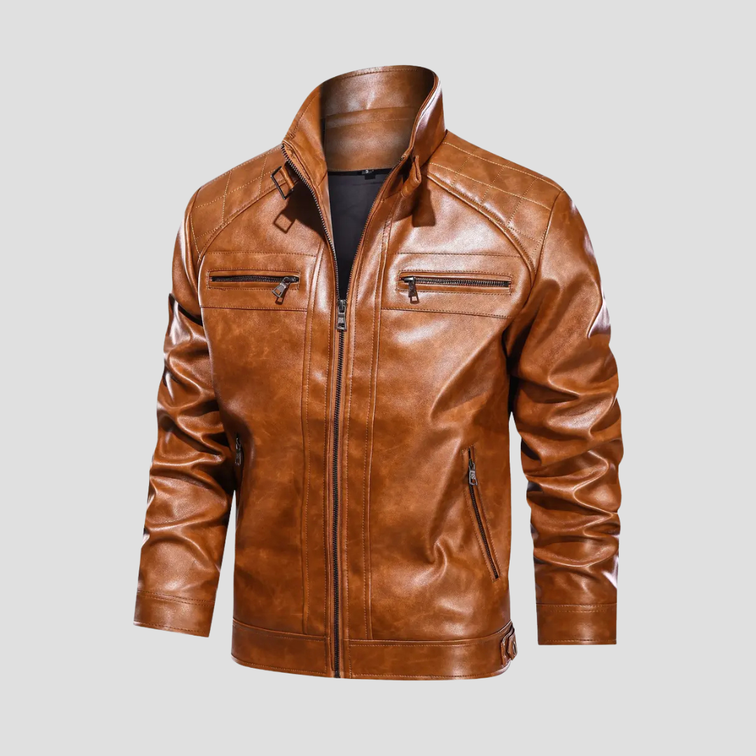 Vellison | Leather Biker Jacket