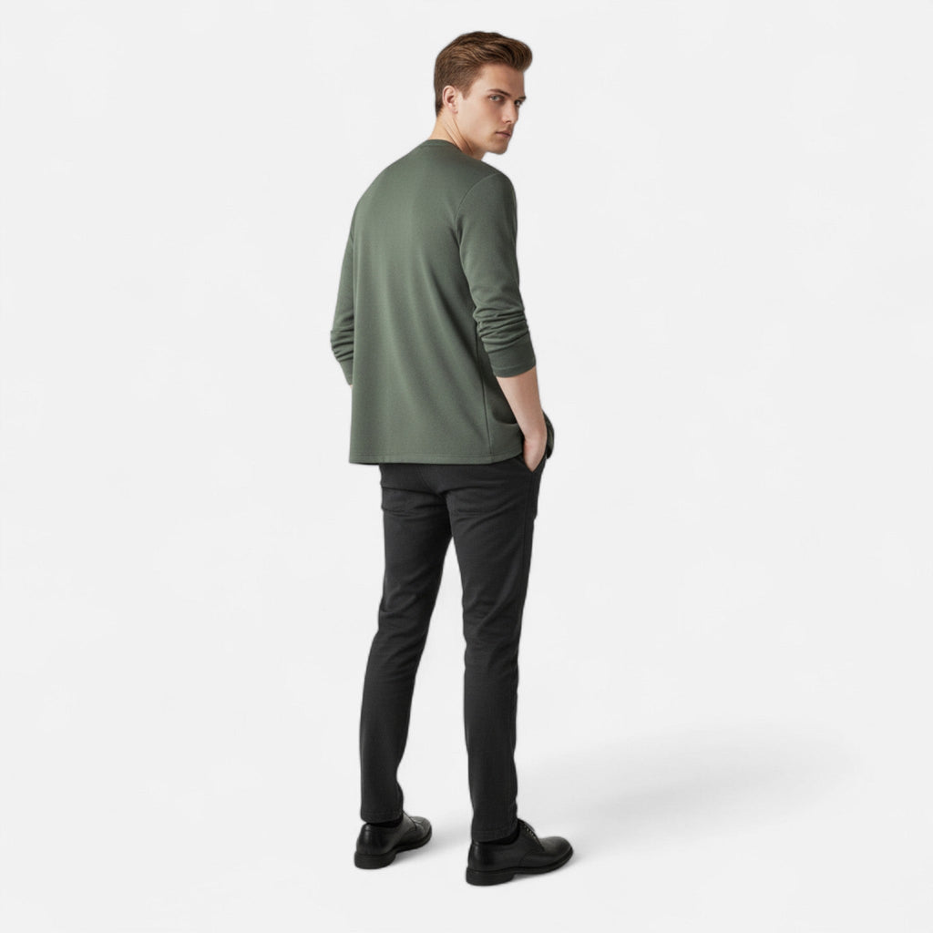 Vellison | Men’s Cardigan Cloak – Refined Long-Sleeve Elegance