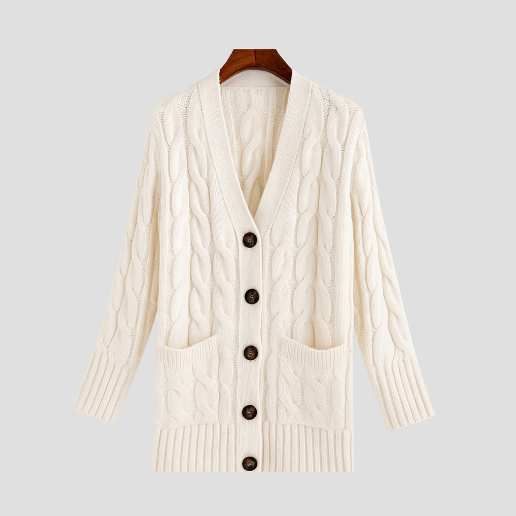 Vellison | Cable Knit Cardigan