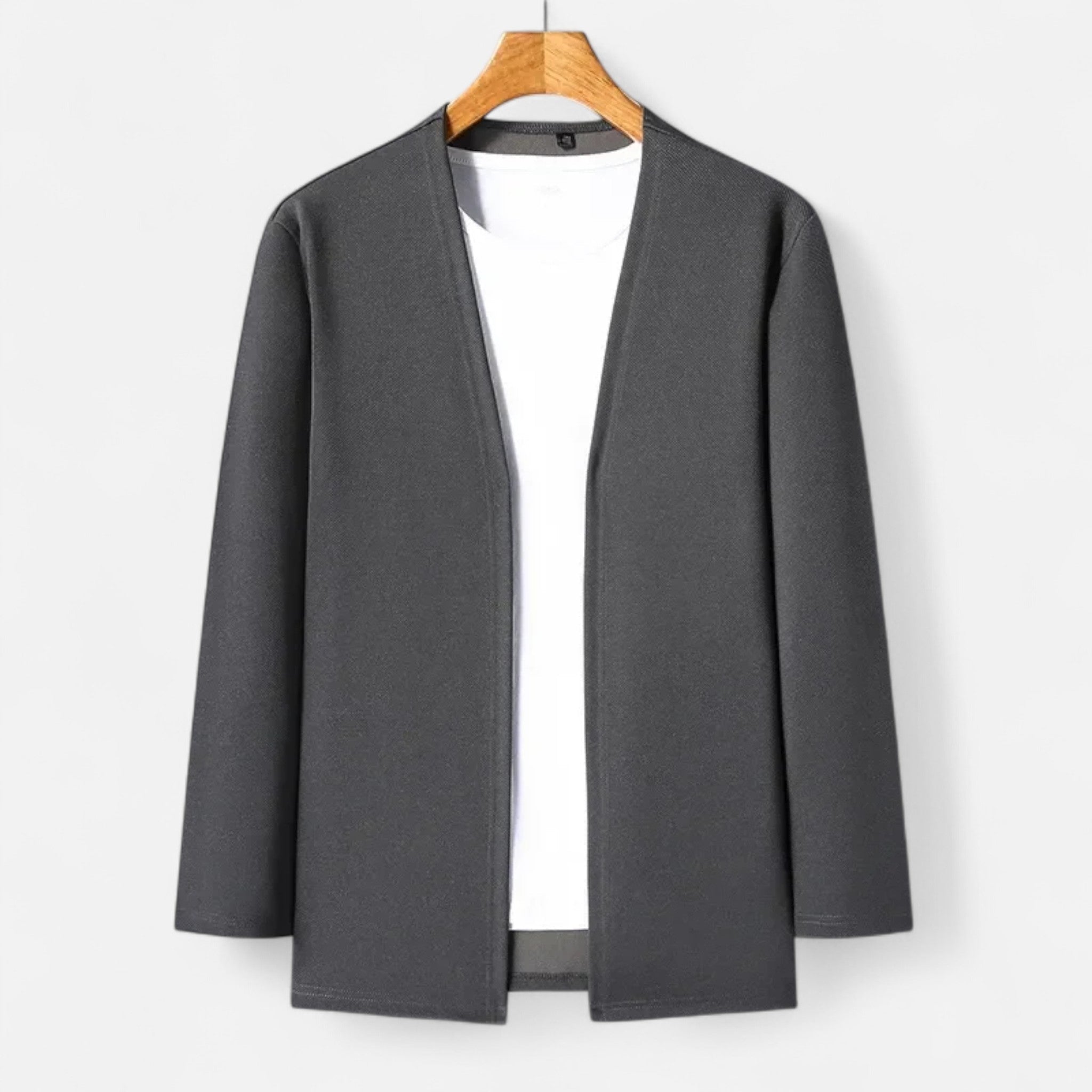 Vellison | Men’s Cardigan Cloak – Refined Long-Sleeve Elegance