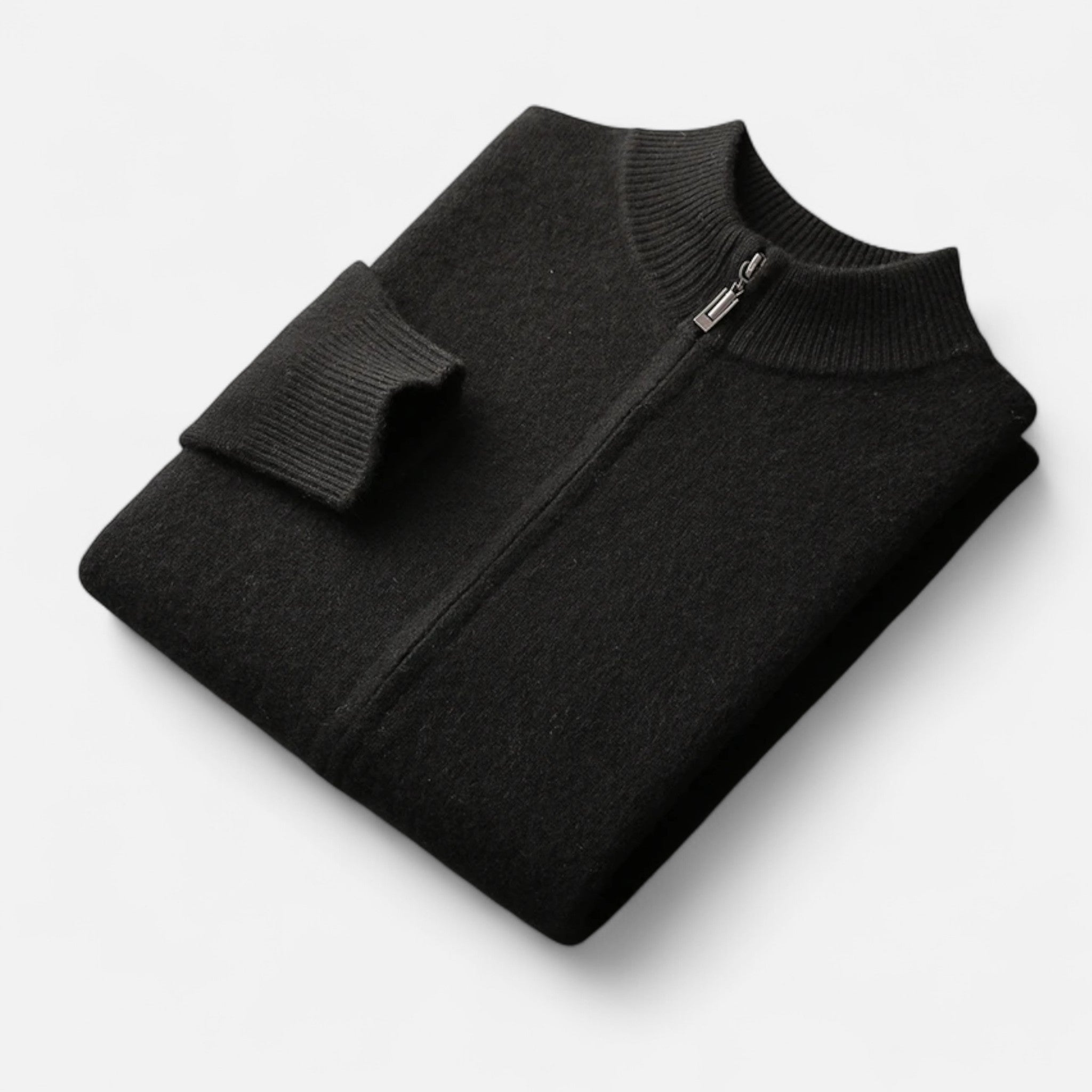 Vellison | Men’s Cardigan – Merino Wool Zippered Elegance