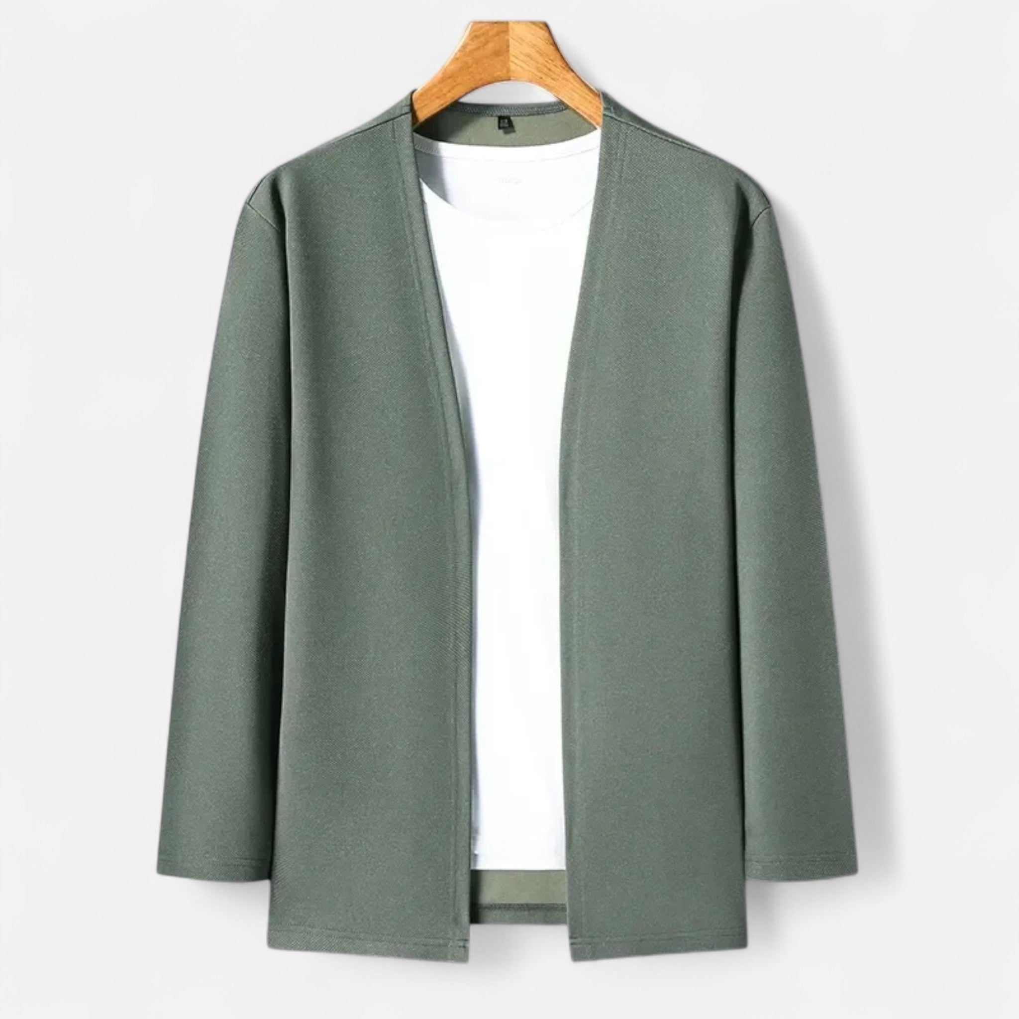 Vellison | Men’s Cardigan Cloak – Refined Long-Sleeve Elegance
