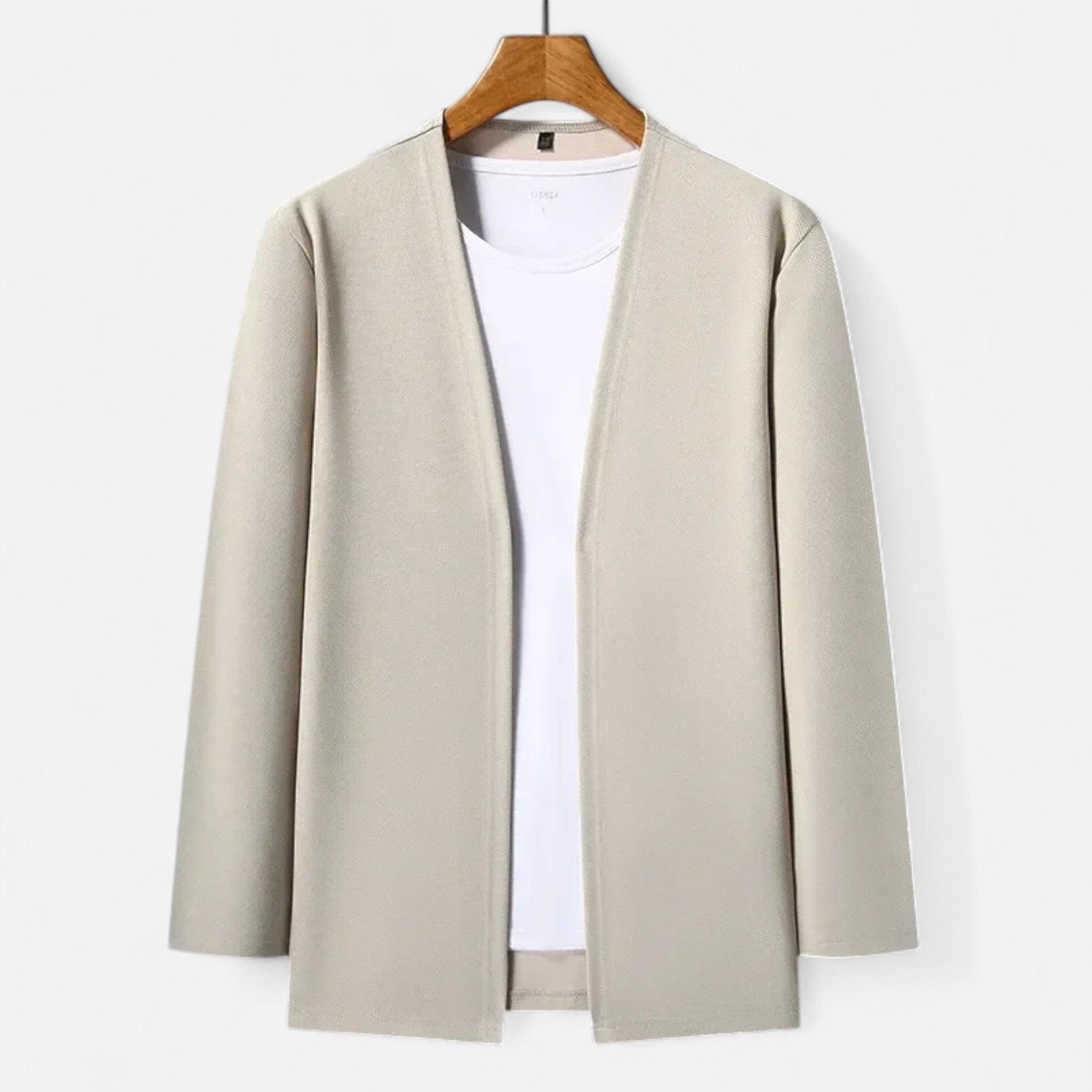 Vellison | Men’s Cardigan Cloak – Refined Long-Sleeve Elegance